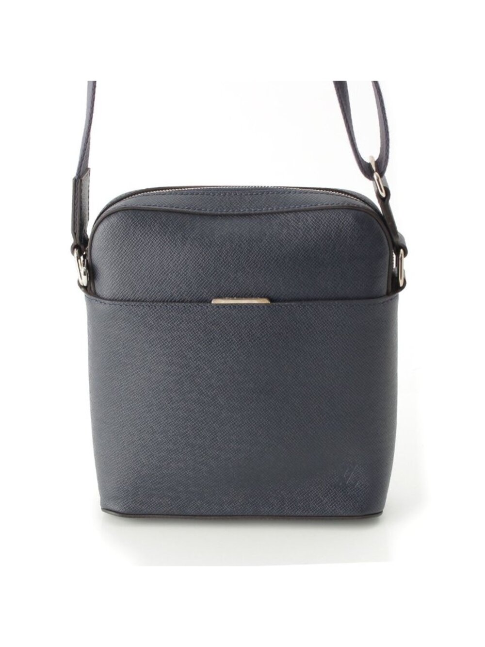 Louis Vuitton Anton Taiga Shoulder Bag Navy